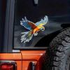 Macaw Car Sticker Waterproof Vinyl Decal on Bumper Rear Window Laptop Self-adhesive Decal For Car Accessories TM211