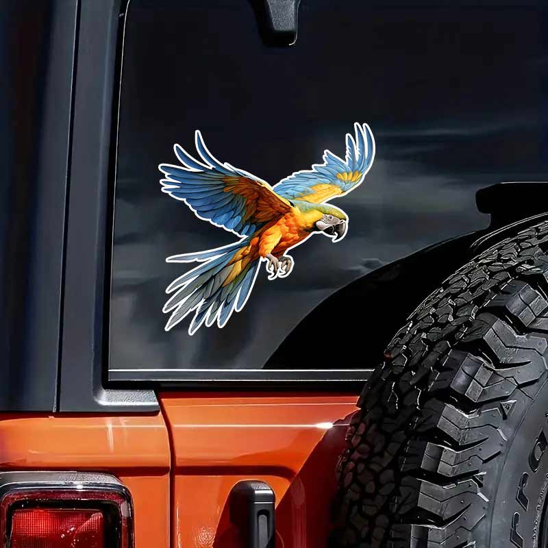 Macaw Car Sticker Waterproof Vinyl Decal on Bumper Rear Window Laptop Self-adhesive Decal For Car Accessories TM211