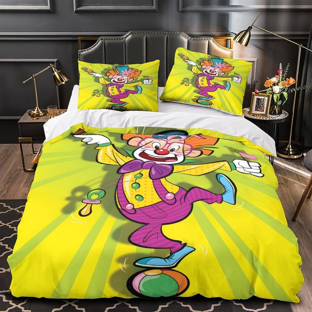 Fun Guitar Clown For Teens And Adults,3D Print Quilt Cover Duvet Cover Soft Microfiber Bedding Set And  Pillow Cases 75*50 2Pcs