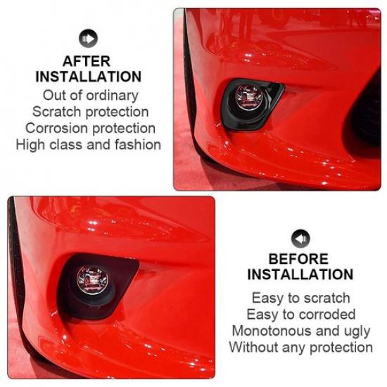 Czarna Dekoracyjna Osłona Lampy Przeciwmgielnej Zderzaka Przedniego Bezel do Dodge Charger 2015+