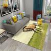 3D Horses Carpet for Living Room Sofa Area Rug Bedroom Bedside Decor Mat Kitchen Rug Children Play Non-slip Carpets for Bathroom