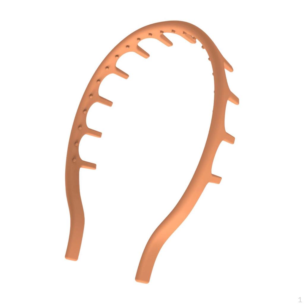 Hair Hoop Anti Slip Tooth Headband Soft Silicone Material Lightweight Comfortable Suitable for Women