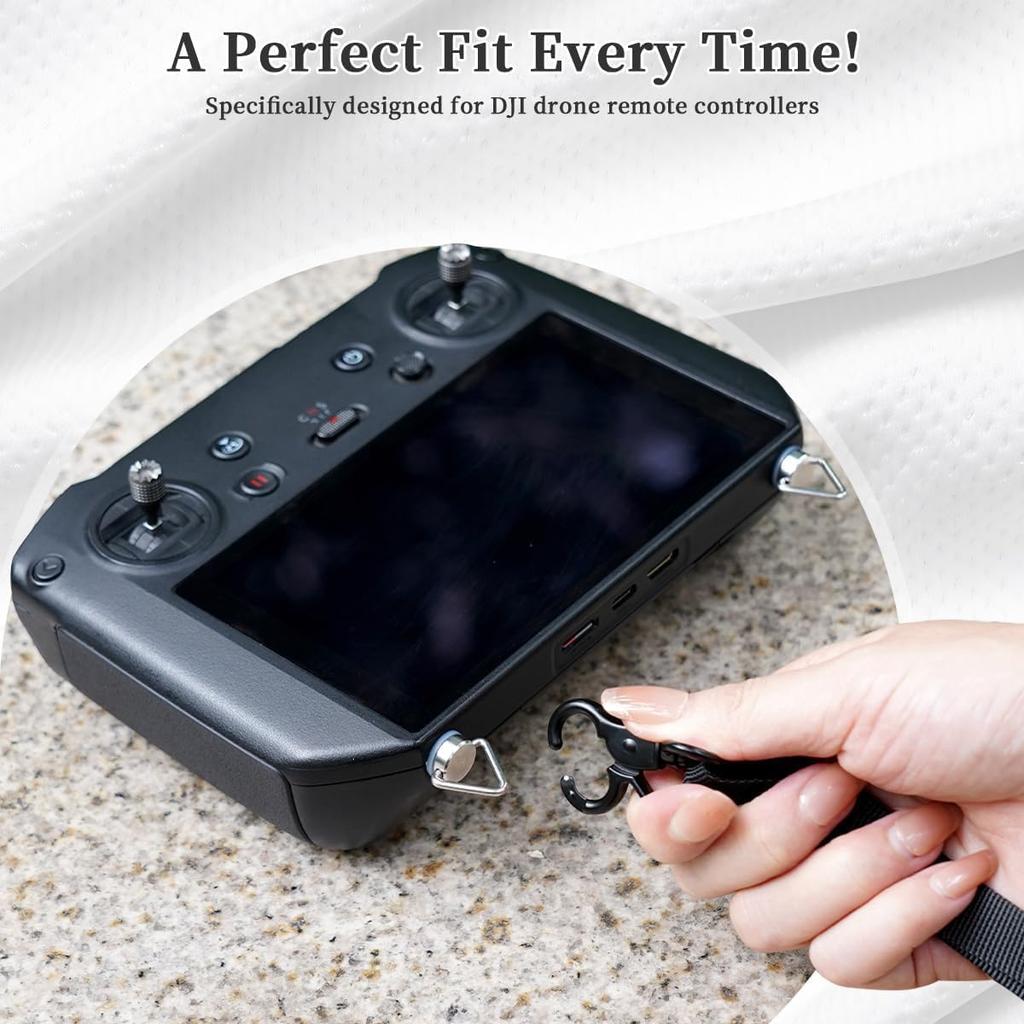 For DJI Mini 4 Pro Lanyard RC Neck StrapSoft Leather Lanyard For DJI Mini 3 / Mavic 3 / Air 3S / Remote Controller Accessories