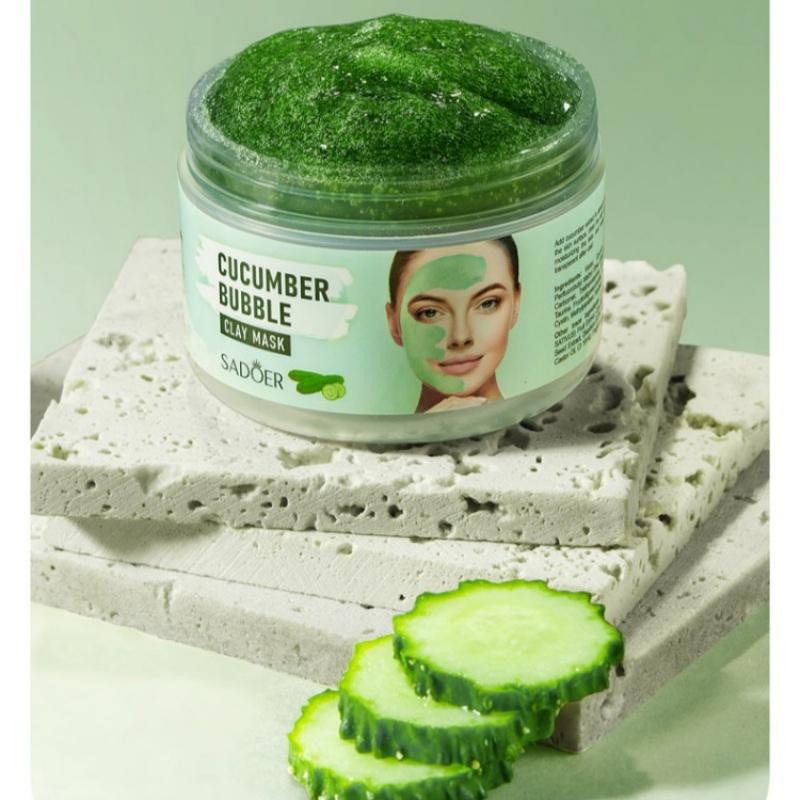 Mascarilla de Burbujas de Pepino, Extraída de Ingredientes Amigables con la Piel del Pepino, Tiene una Textura Delicada, Limpia Suavemente tu Piel