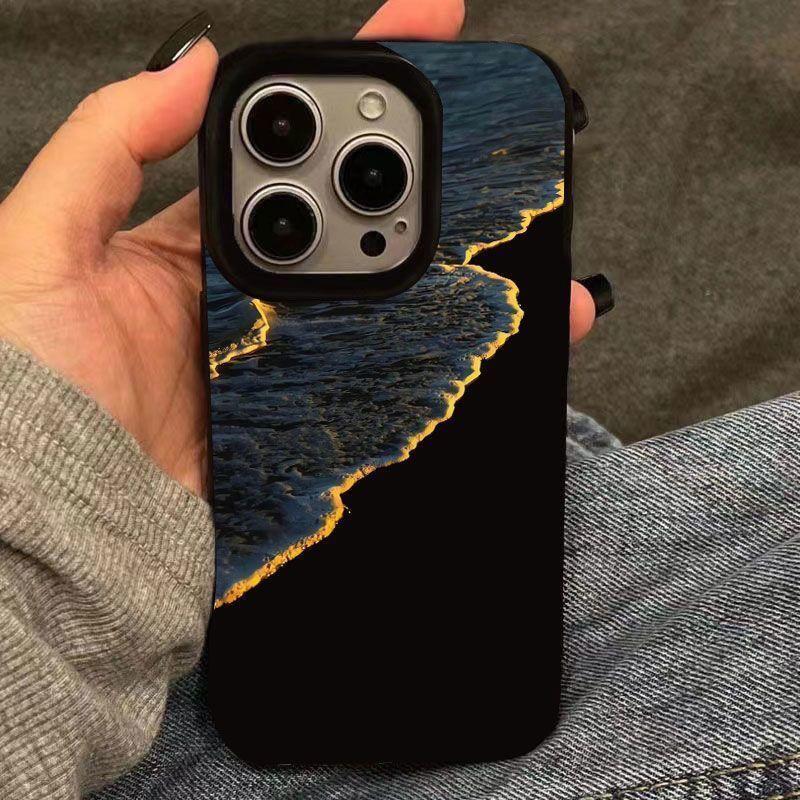 

Чехол для телефона Blue Tears Sea Wave для Apple iPhone 16 Promax — креативный, устойчивый к падениям мягкий силиконовый чехол для iPhone 16/15/14/13/12/11/Xs/Xsmax/XR Apple 7plus/8plus