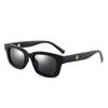 Small Rectangle Women Sun Glasses Brand Men Uv Shades Retro Square Black Sunglasses  Luxury Glasses White Decoration Eyewear