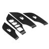 4pcs Carbon Fiber Style Window Lift Switch Button Trim Cover Fit for Toyota RAV4 2019 Right Hand Driving
