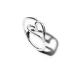 Heart-shaped Butterfly Flower Ring, Suitable for European Women's Exquisite Charm Jewelry Gifts