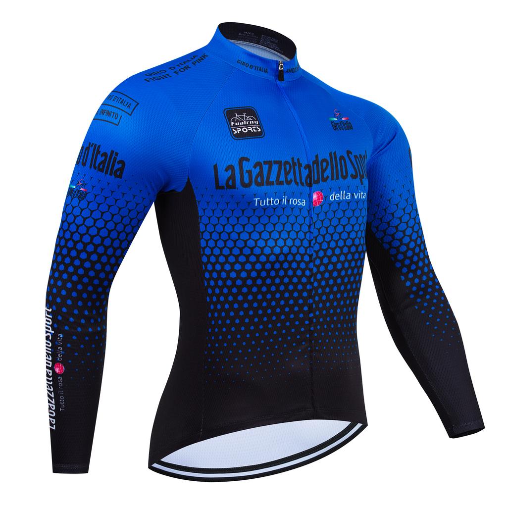 2026 Tour de Italia D'ITALIA Maillot de Ciclismo Premium Anti-UV Sudadera de Manga Larga Traje de Ciclismo Otoño Secado Rápido Uniforme de Carrera