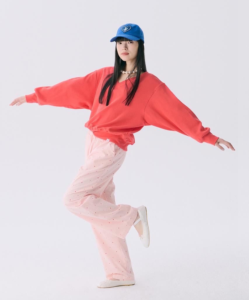 JUNEJUNE SPACE Vol12.Heart Long Pants_Light Pink(Vol12.Heart Long Pants_Light Pink)