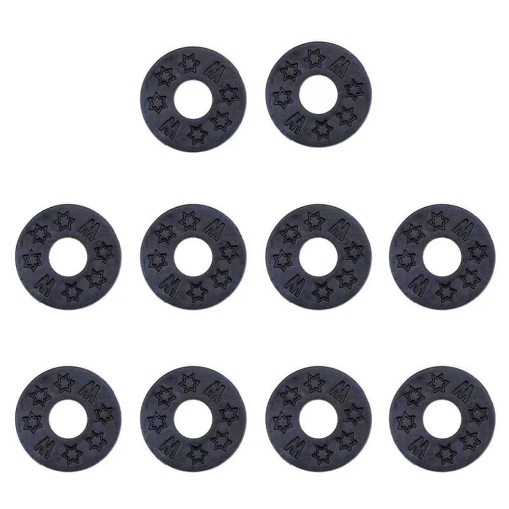 Guitar Strap Set of Musical Instrument Strap Strap Bass Locks, 10, Accessories, Anti-Drop Rubber, Locks, Guitar, (Black)