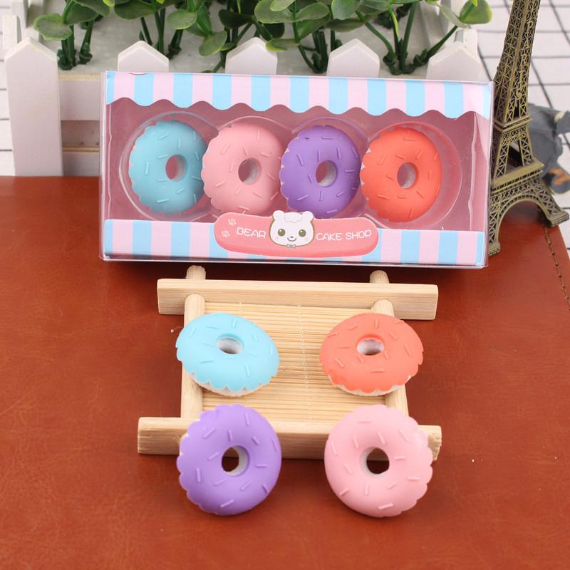 Kawaii Lollipop Sweety Ice Cream Student Stationery School Office Supplies Children Erasers For Kids Pencil Eraser