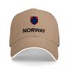 NORWAY FLAG EMBROIDERED BASEBALL CAP BLACK WITH RED BLUE CROSS DESIGN CLASSIC FIT OUTDOOR SPORTS HAT FOR Unisex AND Women