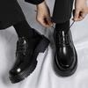 Mode Herren Anzugschuhe Dicksohlige Lederschuhe Schnürschuhe Business Herrenschuhe Plateau Oxford Schuhe Mokassin Freizeitschuhe Große Größe 38-48