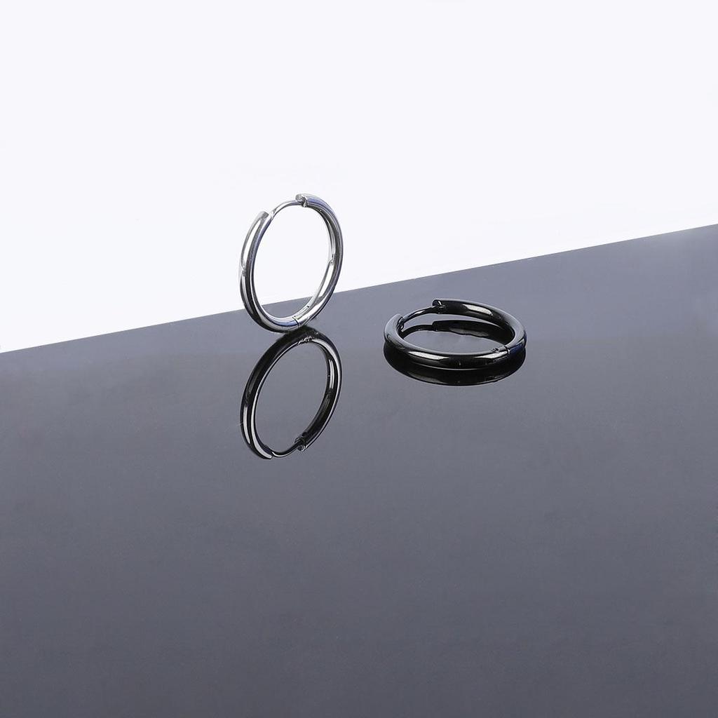 1Pcs Circle Hoop Earring for Women Men Ear Rings Ear Huggie 6-18mm