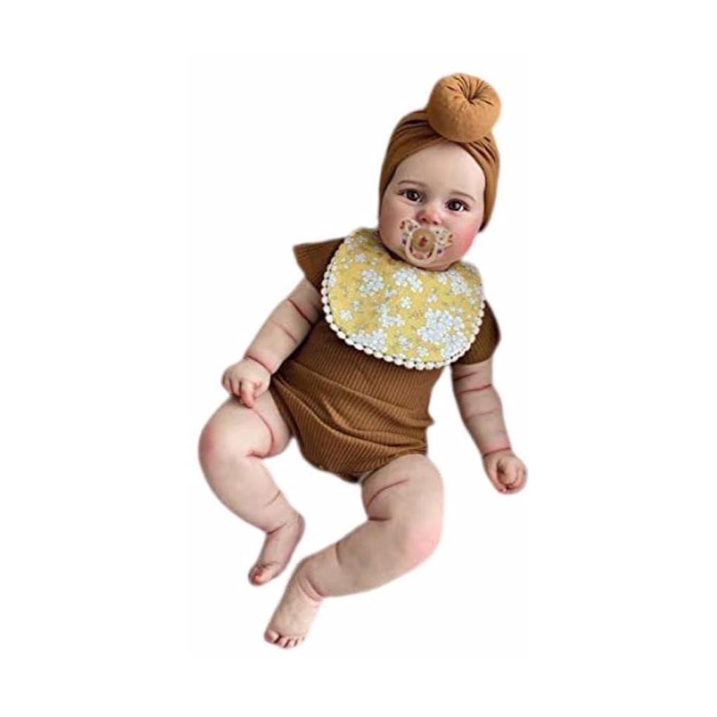 

Silicone Baby Doll Living Room Shelf Desk Table Portable Toddler Dolls Realistic Girl Toy Party Banquet Decoration Gift