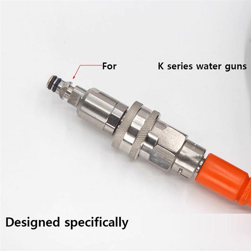 A95I-Hose Quick Connector 3/8 Quick Plug Set High Pressure Washer Adapter Anti-Winding Conversion Joint For Karcher Water