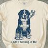 Bernese Mountain Dog Shirt, Funny Linocut Dog Meme Tee