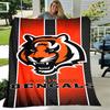1pc Blanket - Cincinnati Bengals LOGO Print Design, Lightweight Blanket for Sofa, Bed- Soft &Warm, Gift for All Seasons