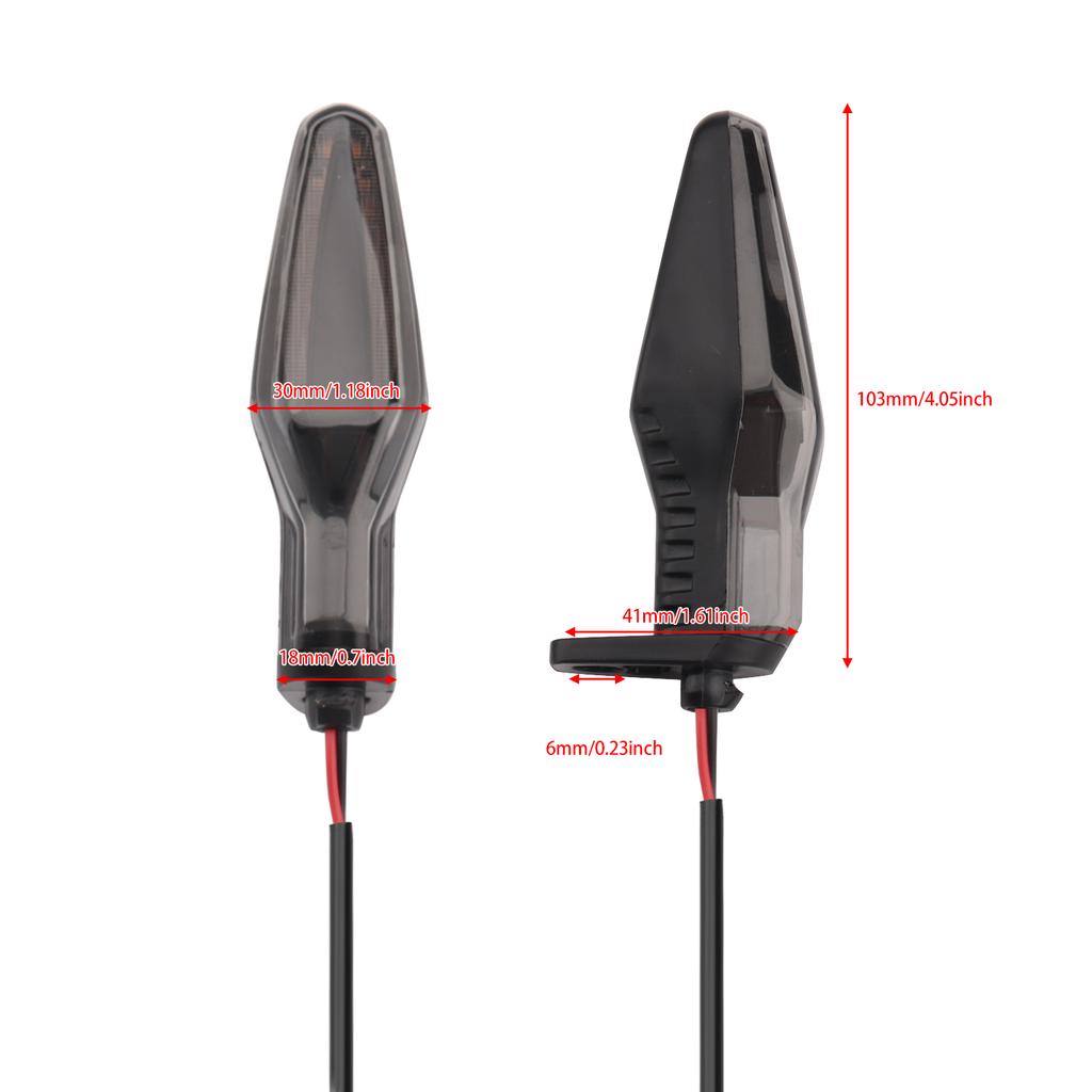 Motocyklowe przednie tylne kierunkowskazy LED, kierunkowskazy, światła do jazdy dziennej, światła hamowania