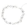 Personalized Men's Jewelry Set Alloy Barbed Wire Brambles Bracelet Necklace Decor Festival Gift for Halloween Birthday