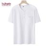 Yuzhaolin Men's Loose-Fit Pocket Short Sleeve T-Shirt