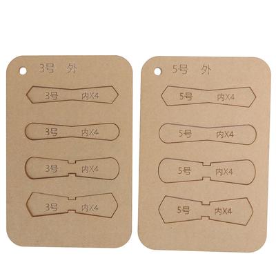 10 sztuk skórzany szablon akrylowy DIY ręcznie robiony zamek błyskawiczny D pierścień Pull Tabs arkusz wzornik narzędzia