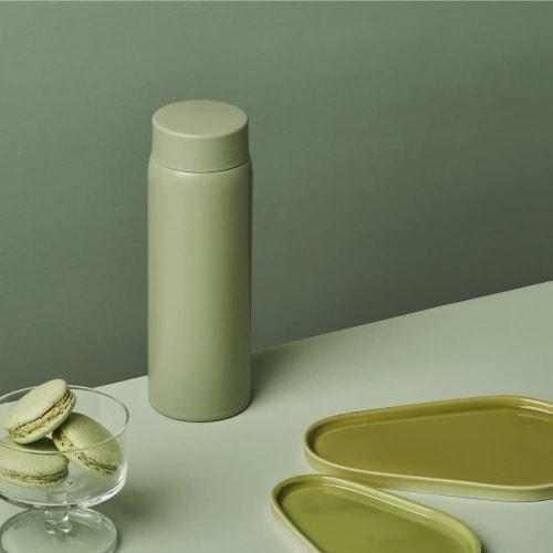 Doshisha Fluffy Air Mug Bottle, 480ml, Green, Green Tea