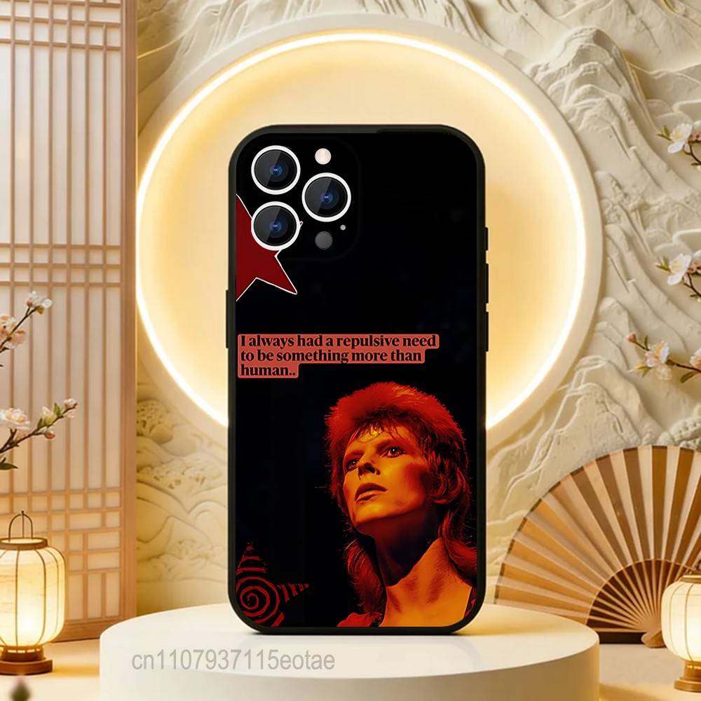 D-David Blackstar Bowie Phone Case For iPhone 17,16,15,14,13,12,11,Pro,Max,Plus,E,Air,Mini Protective Black Cover