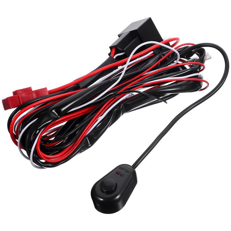 Wiring Harness Kit for LED Light Bar Heavy Duty Fuse Relay Illuminated On Off Switch Security Harness Protecting LED Light Bar