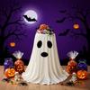 Halloween Treat Display Bowl Specters Candy Dish for Entry Tables and Party Setups, Open Top Server for Small Snacks