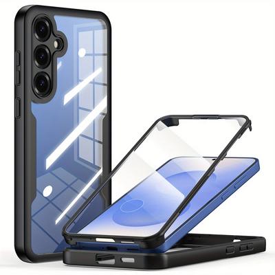 360 Full Body Transparent Phone Case For Samsung Galaxy S25 S24 S23 S22 S21 Ultra Screen Protector Cover For SAM A15 A14 A54 A53