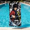 Demon Slayer Print Beach Towel Design, Soft, Lightweight. for Home Bathroom, Spa, Pool, Yoga, Surfing, Camping, Gift for Family, Friend