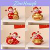 Feng Shui Wealth God Resin Decor With Handpainted Craft For Home Or Office