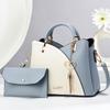Women's Bag New Contrasting Color Child and Mother Bag Large Capacity Handbag Fashionable Shoulder Bag