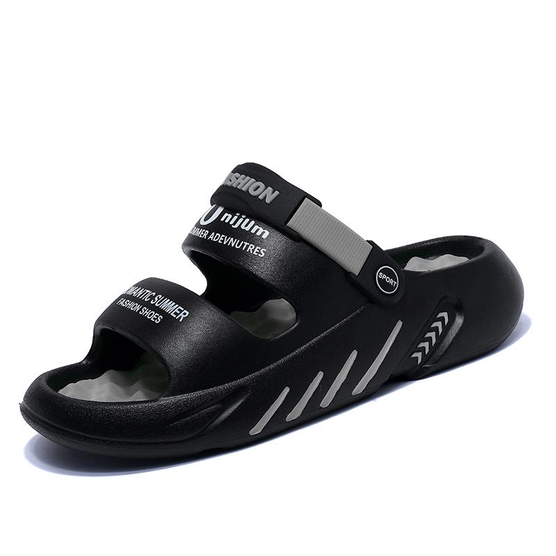 Fashion Massage Men Slippers Summer Breathable EVA Slippers Dual Purpose Sandals For Men Lightweigh Sumer Shoes For Men Plus Size 39-48