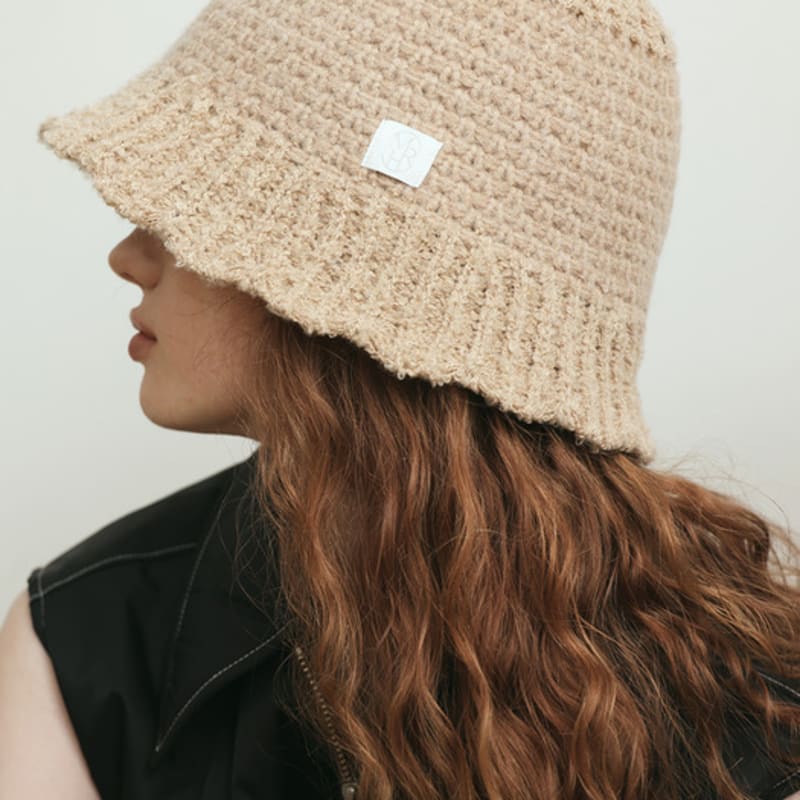 Marchen Loel knit crochet bucket hat_3color