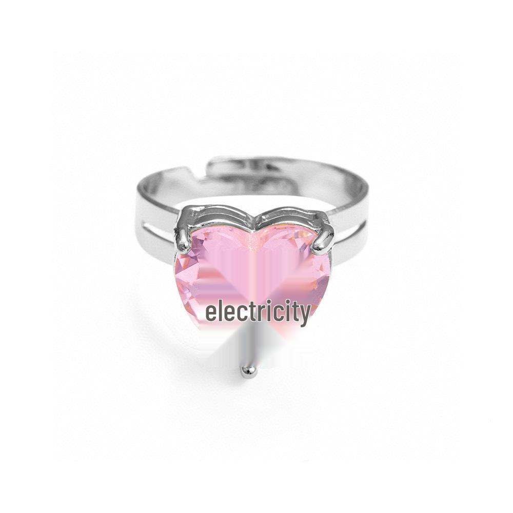 CHHC Heart Letter Ring - Adjustable Luxury Gift Set with Exquisite Box and Bag