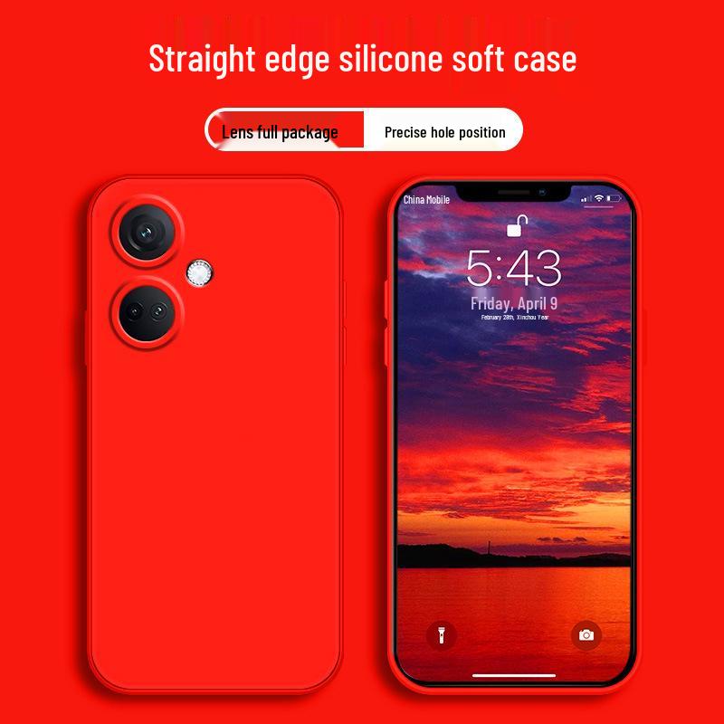 Coque de Protection en Silicone Liquide Oppo K11 - Couverture Complète, Anti-Chute, Unisexe