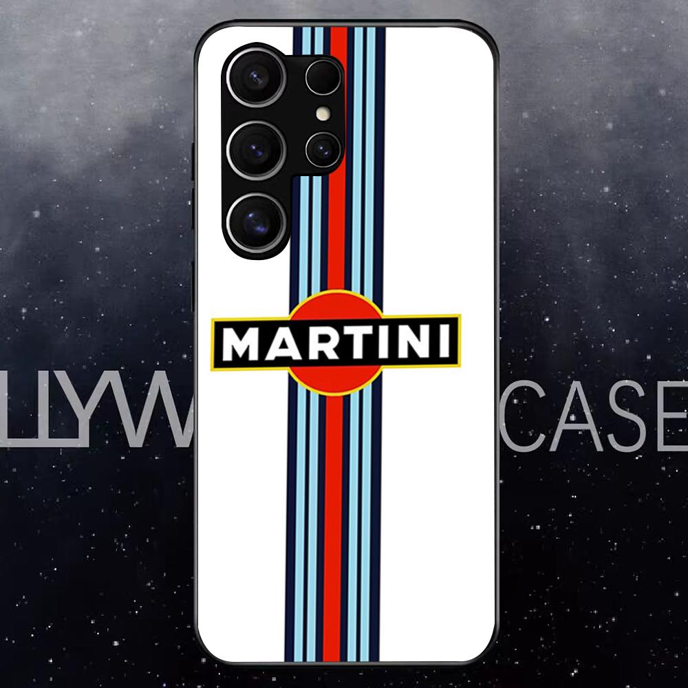 Racing M-Martini-ES Phone Case For Samsung S25 Edge Ultra S23 S22 S21 S20 Ultra Plus S24 Fe A54 A53 A25 Glass Cover