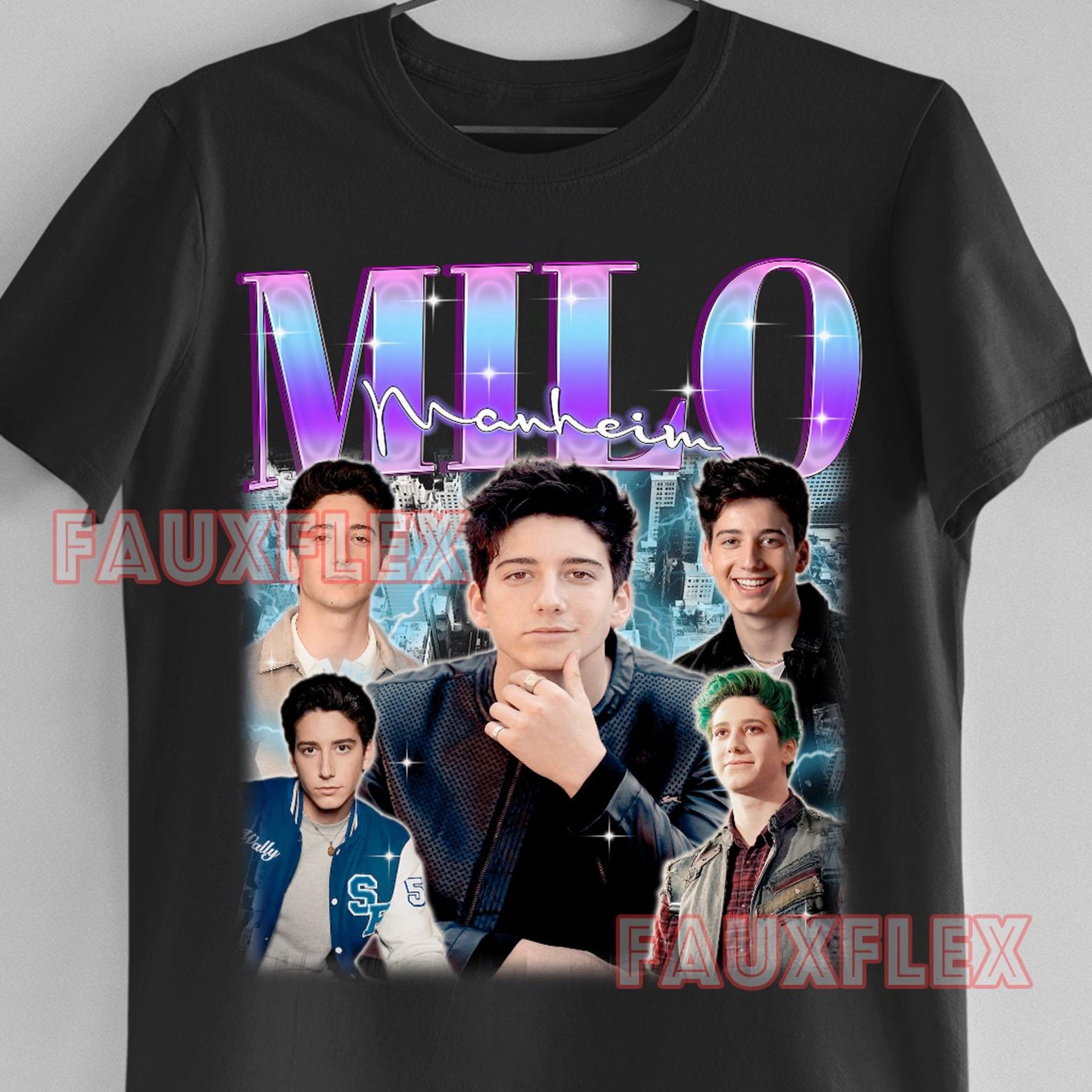 Milo Manheim Retro 90s T-Shirt, Fan Tee M