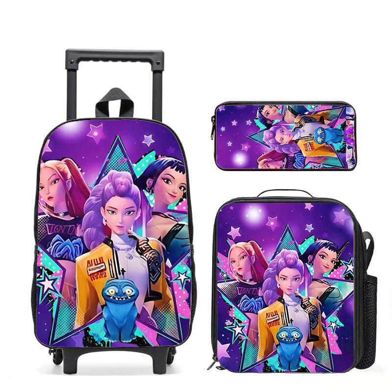 Kpop Witch Hunters Casual Backpack Digital Printing Men'S And Women'S Commuter Backpack Rod Backpack Student Bag