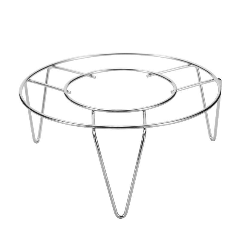 Household Kitchen Stainless Steel Steaming Rack Multi Functional Countertop Pot Rack Storage Rack Steamed Mantou Rack