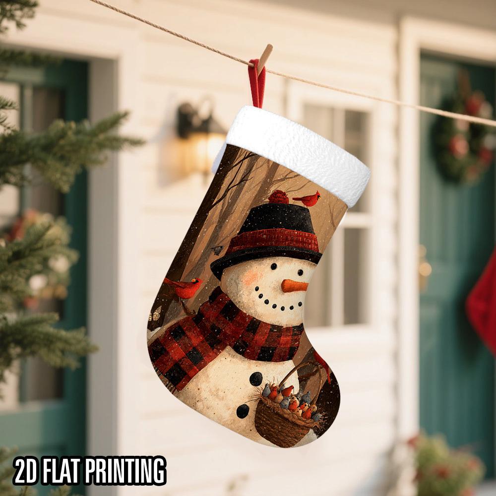 Christmas decoration fireplace hanging stocking1pc Large Christmas Stocking Hanging Ornament - Heavy-Duty Larg