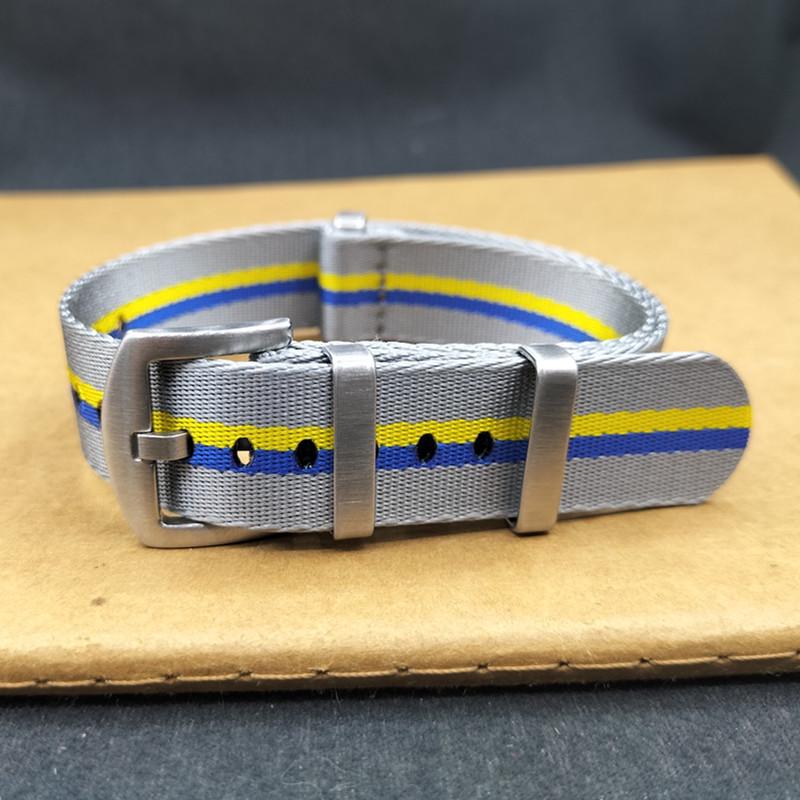 High-End NATO One-Piece Nylon Watch Strap - Canvas Woven, Sizes 18/20/22/24.