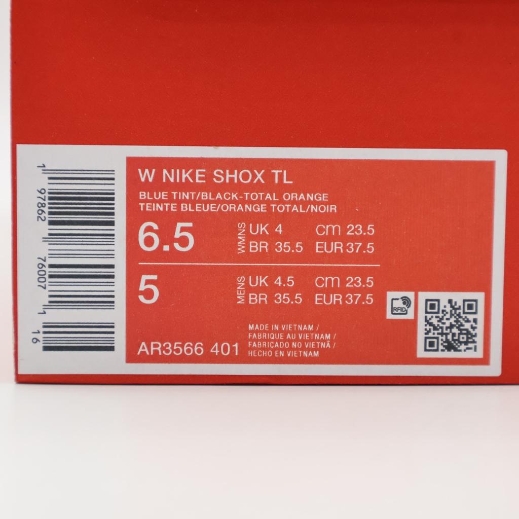 AR3566-401 Nike Shox TL Blue Tint Total Orange (Women's)