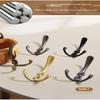 1Pcs Zinc Alloy Bronze Wall Mounted Hook Rustic Key Coat Bag Hat Hanger Robe Hooks Hanging Kitchen Bathroom Room Coat Rack Hooks