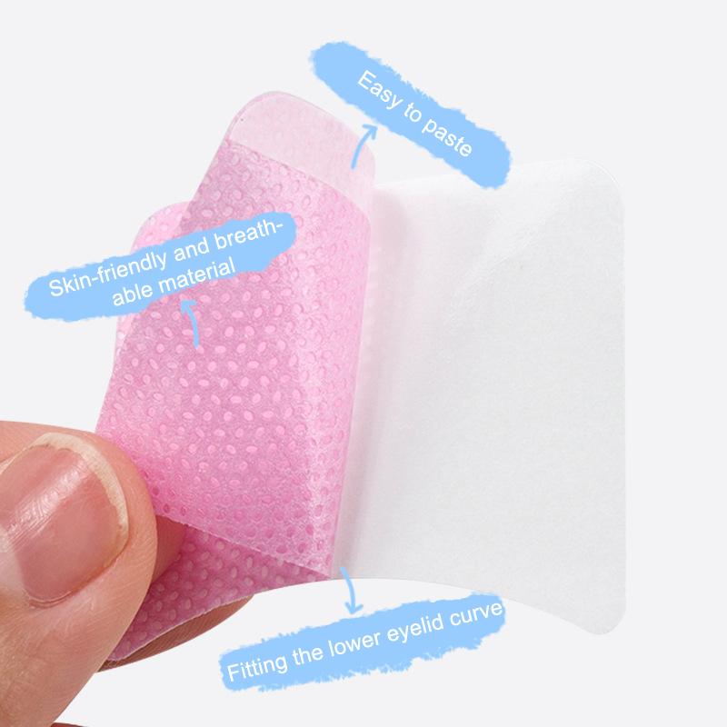 40 Stück Einweg-Baumwoll-Wimpernpflaster-Aufkleber zum Entfernen von Wimpern Lidschatten-Schutz Augenpads Pflaster Wimpernverlängerung Make-up