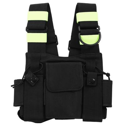 Universal Walkie Talkie Vest Chest Bag Nylon Hands Free Interphone Bag