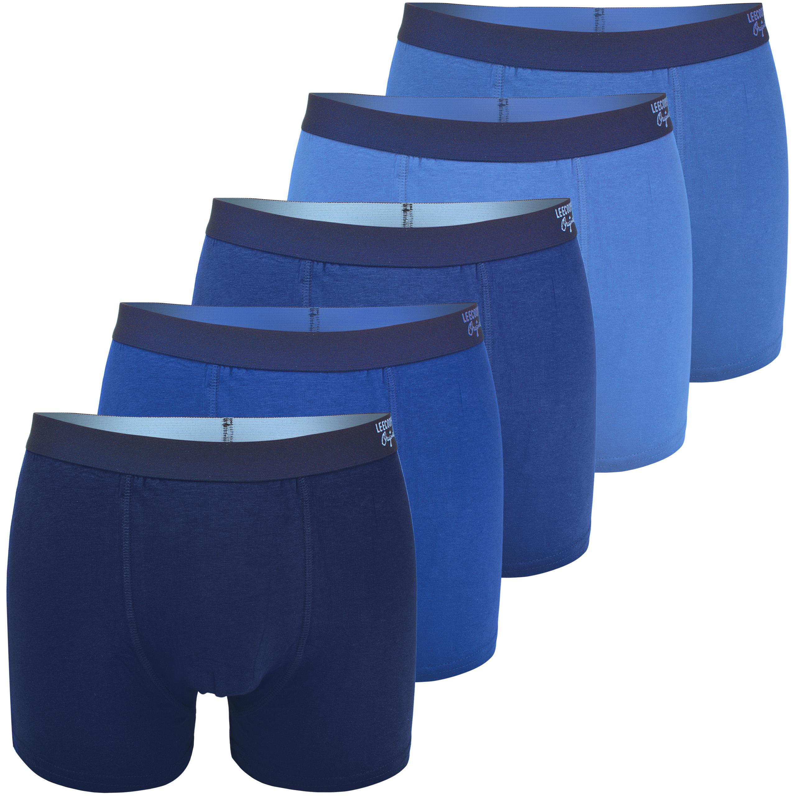 Boxer da uomo in cotone Lee Cooper 40939 Blu 5 pezzi L